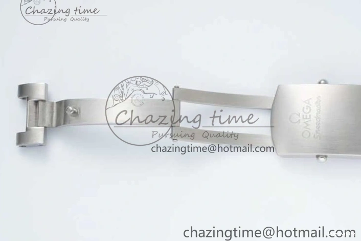 0403 Speedmaster Racing Master SS HKF Best Edition Black White Dial on SS Bracelet A Upgraded 7807